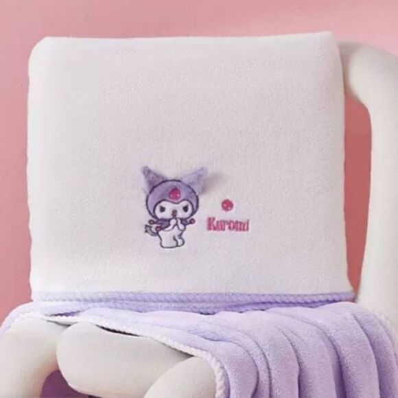 Brand New Sanrio White Kuromi Bath Towel - Picture 1 of 7